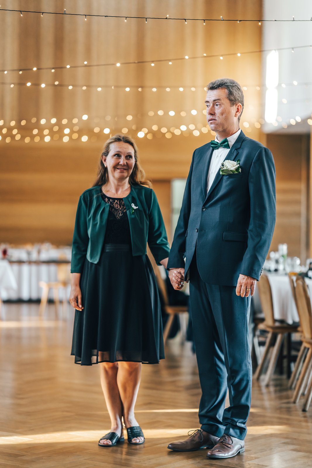 Elegantní portrét novomanželů, svatba Řepkovi